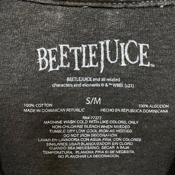 Beetlejuice Collage Illustration Graphic Design T-Shirt S/M - Picture 4 of 4